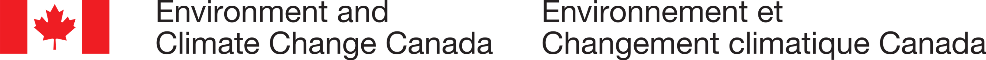 Environment and Climate Change Canada logo.